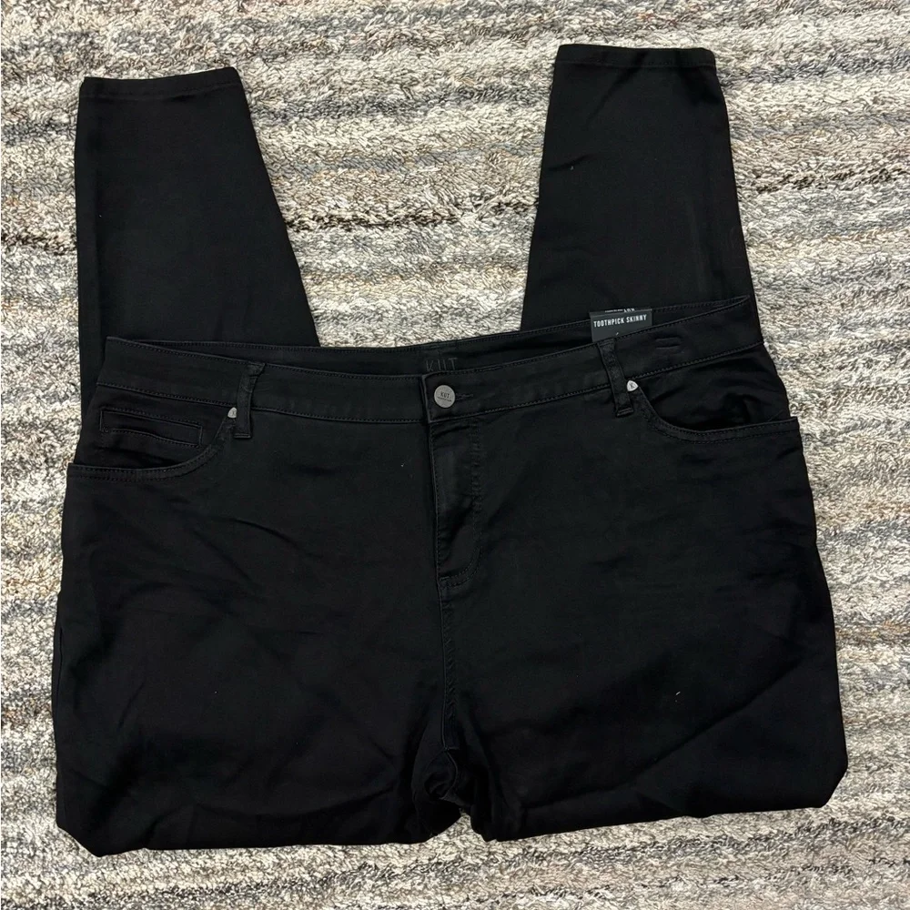 KUT From The Kloth Toothpick Skinny Jeans Sz 20W NWT | KUT Black Skinny Jeans -